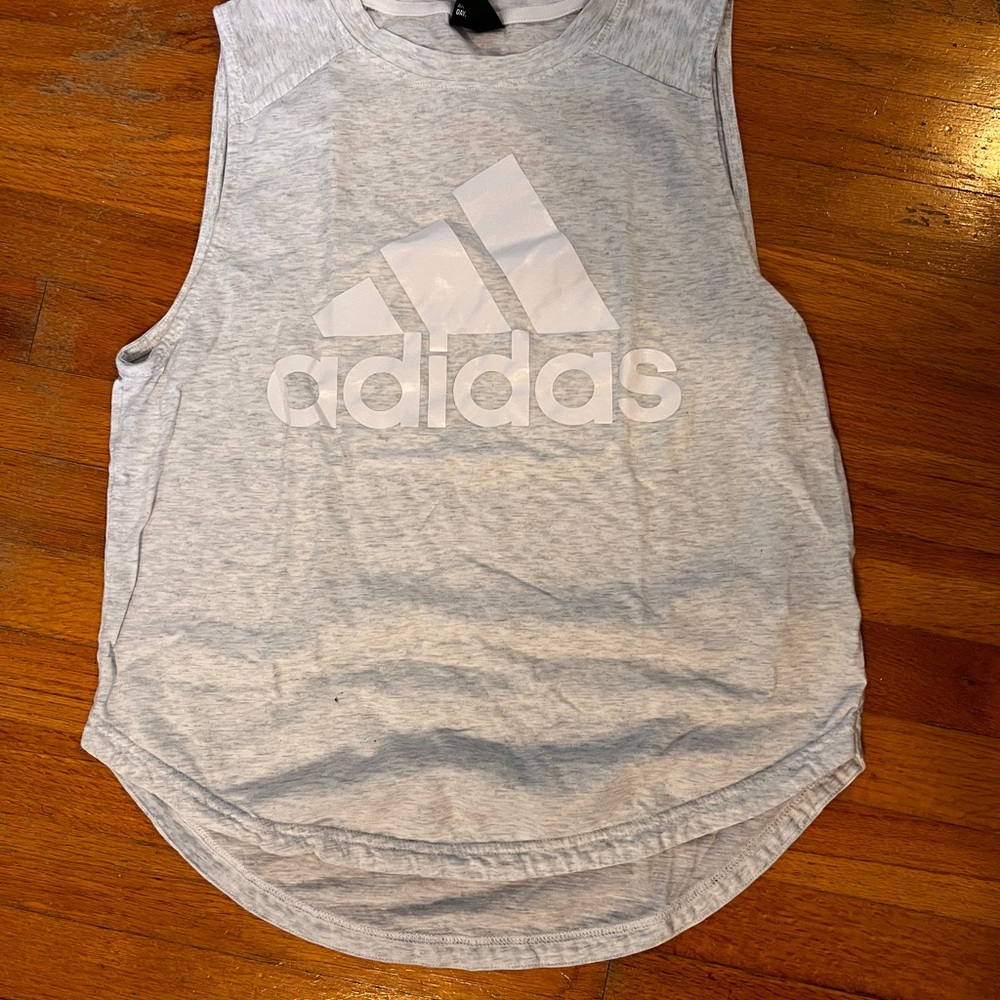 Adidas Women's Light Gray Tank Top